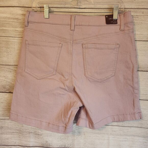 Gloria Vanderbilt size 10 Amanda Short NWT Purple slimming effect shorts - Picture 6 of 8